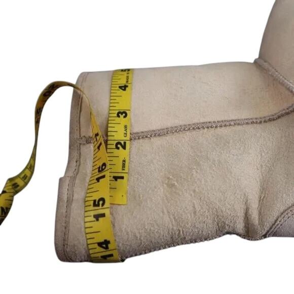 Lamo Shoes Women 8 Boots Winter Comfort Pull On Casual Warm Mens 7 Beige Leather - Picture 9 of 14